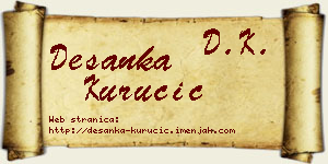 Desanka Kurucić vizit kartica